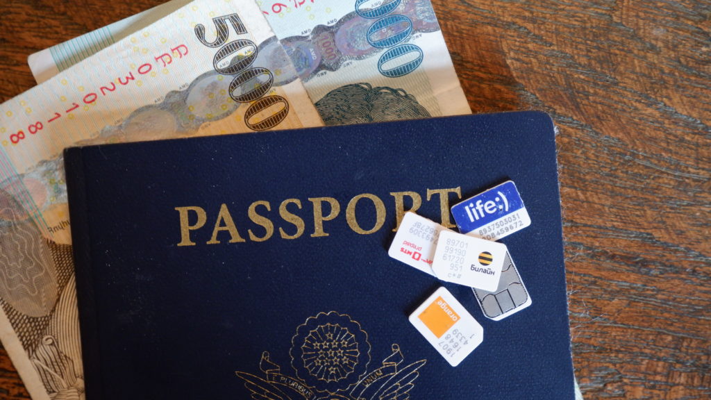 Passport and sim cards - Local SIM Cards in post-Soviet countries 