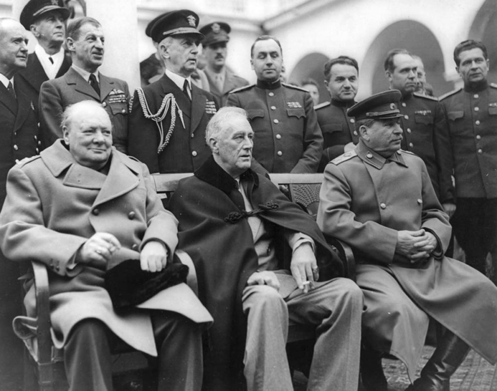 Reasons to Learn Russian - Historical photo of the Big Three at the Yalta Conference. This is where the Soviet Republics of Ukraine and Belarus entered the United Nations.