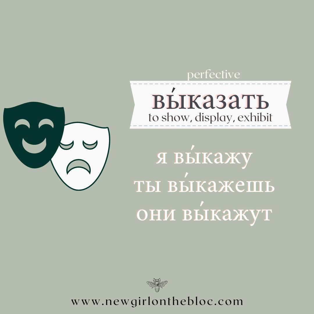 Conjugation of Russian verb выказать