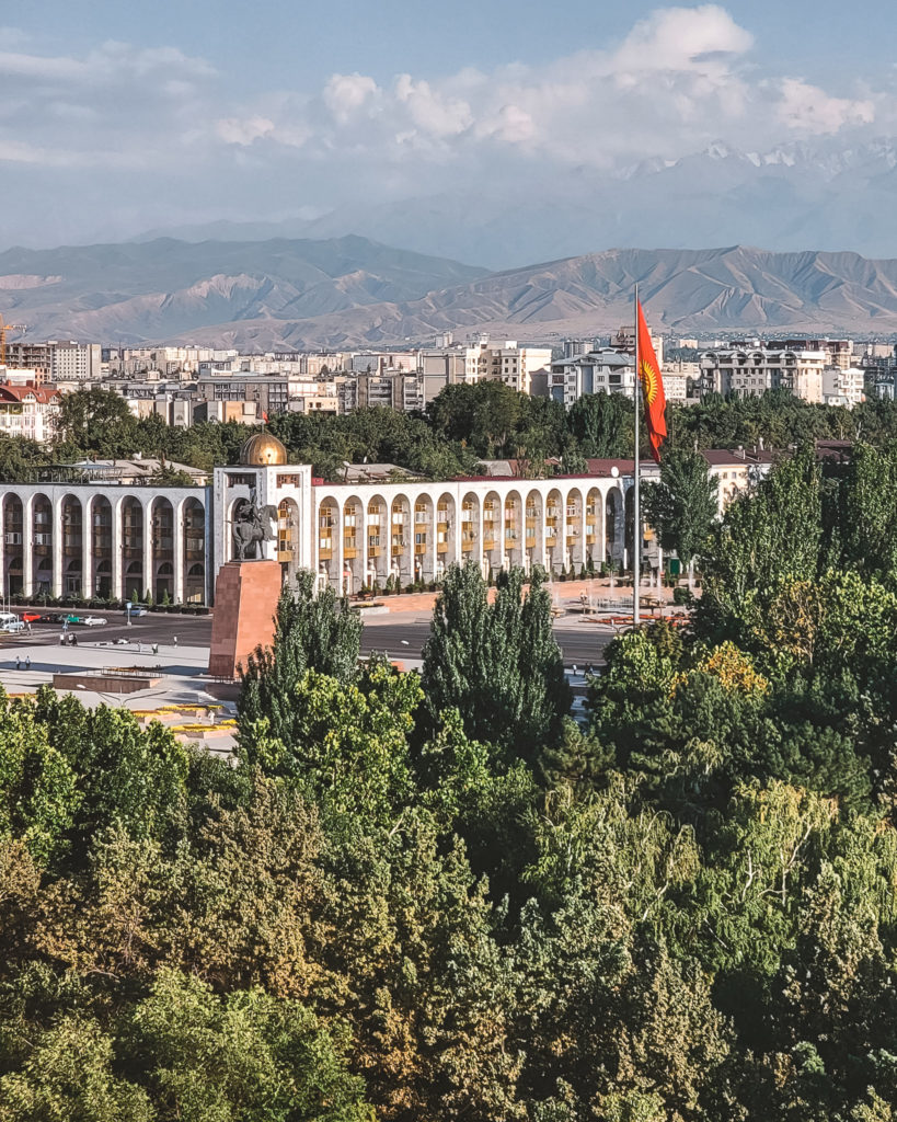 View from the ferris wheel at Panfilov Park in Bishkek, Kyrgyzstan - 10 Best Things to Do in Bishkek
