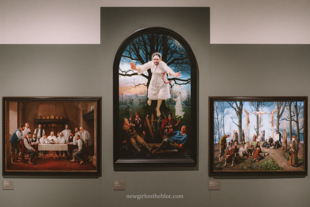 Biblical paintings by Imants Lancmanis at the Latvian National Museum of Art in Riga, Latvia | 10 Best Things to Do in Riga, Latvia