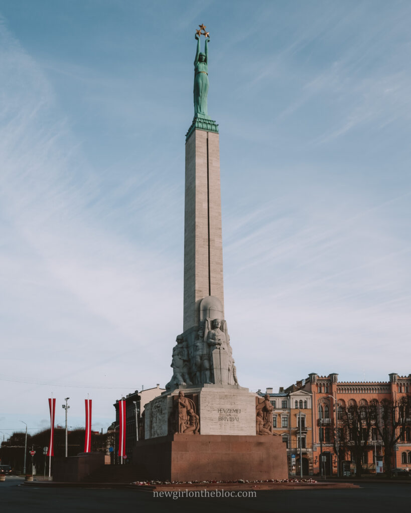 Freedom monument in Riga, Latvia - History of Latvia Under the Soviet Union